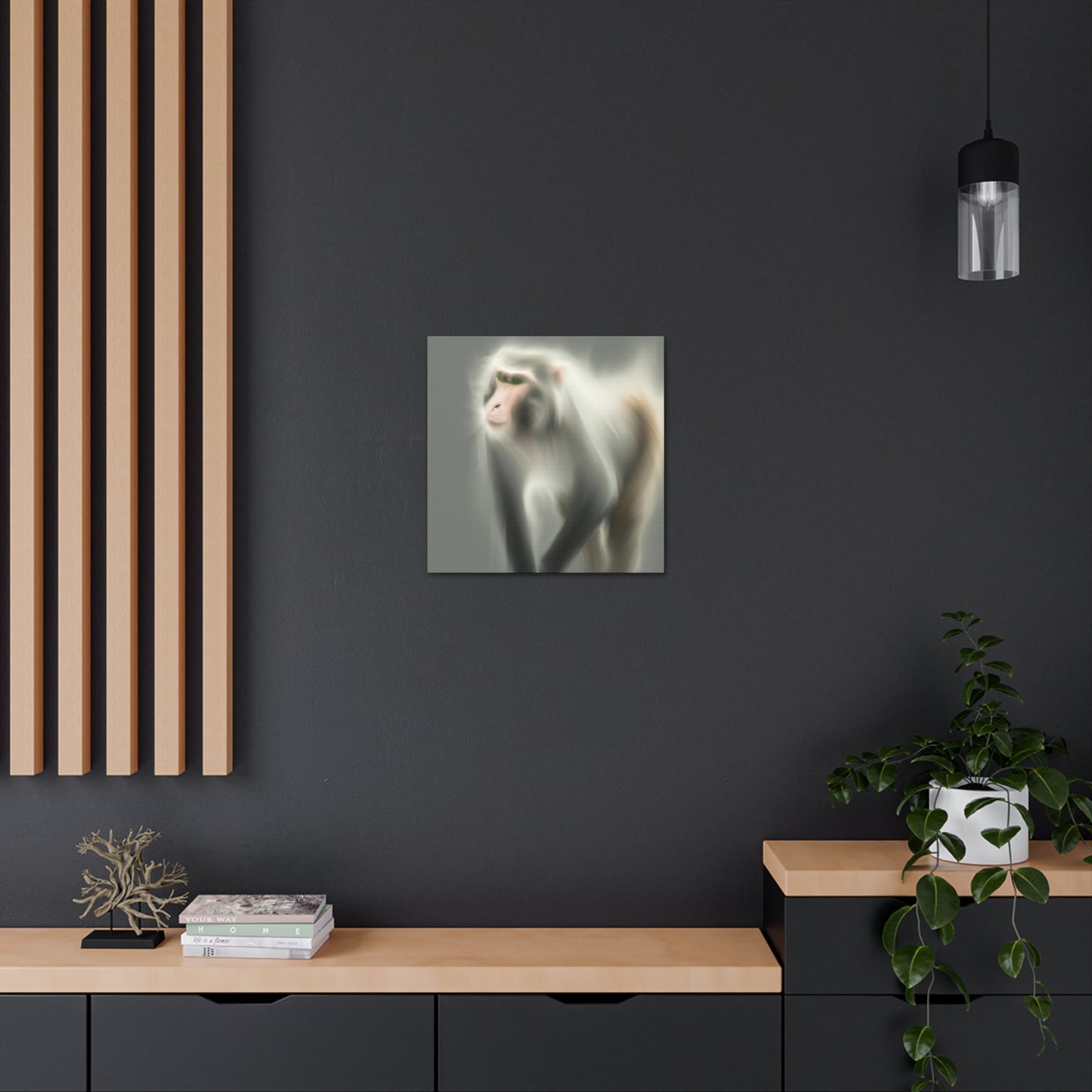 "Majestic Japanese Macaque" - Canvas