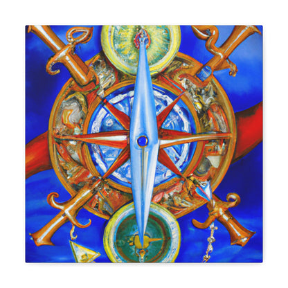 "Compass with a Twist" - Canvas