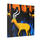 Gazelle Sunlit Majesty - Canvas