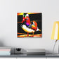 "Mandarin Duck Mural Majesty" - Canvas