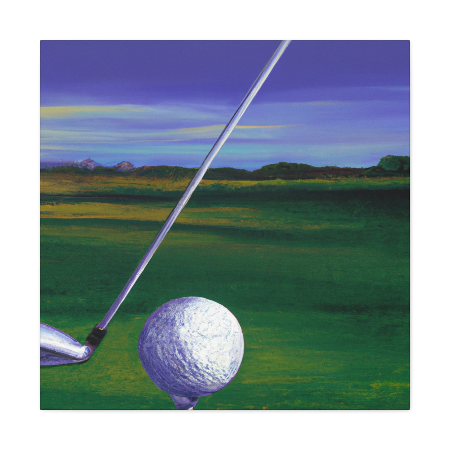 Golfing in Sunshine - Canvas