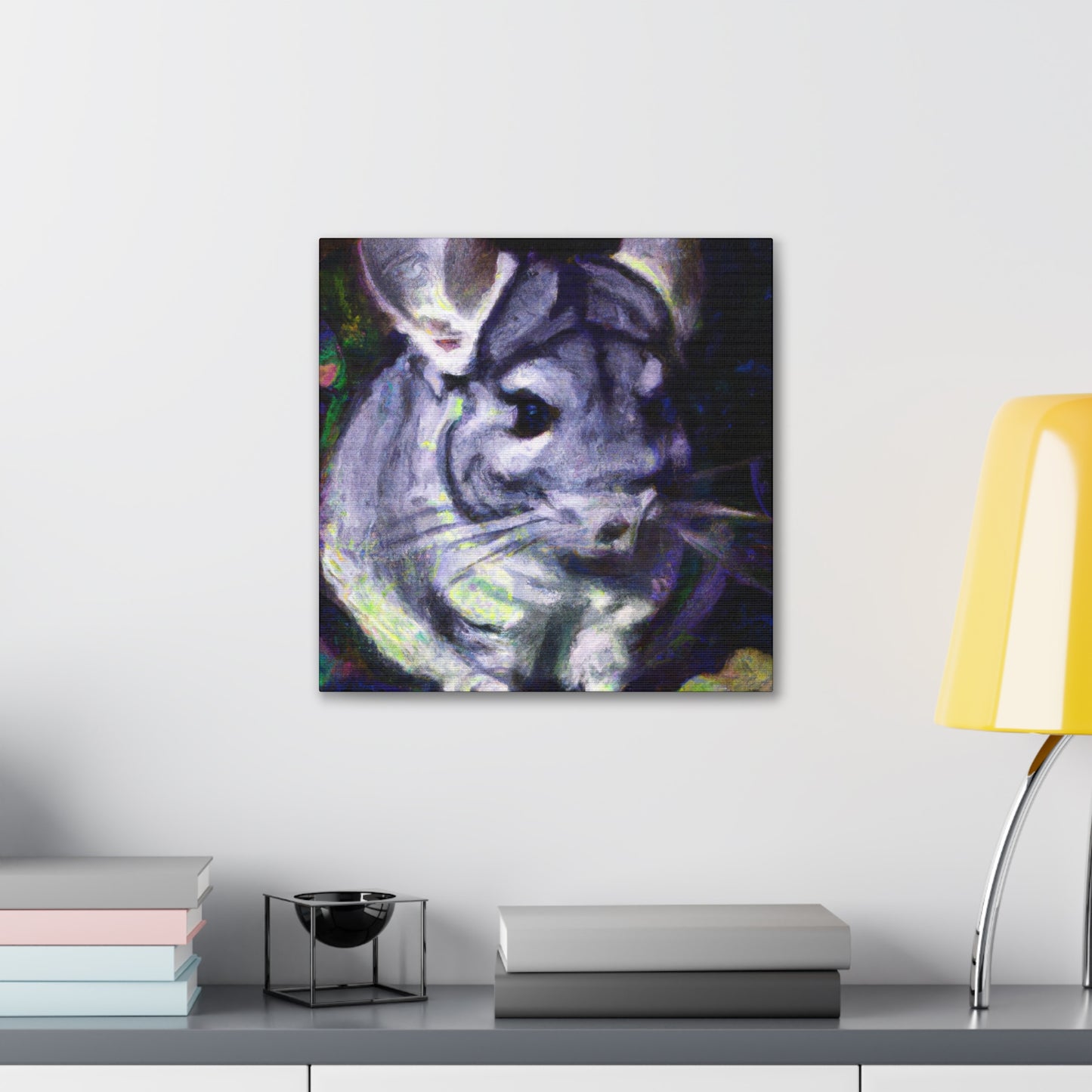 Chinchilla Under Moonlight - Canvas