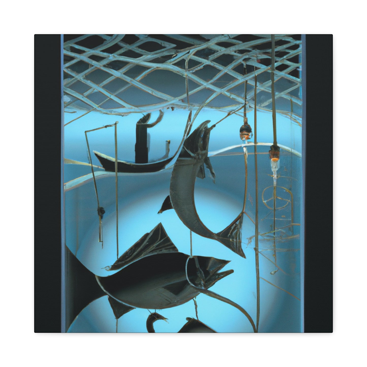 Fishing in Deep Waters - Canvas