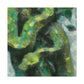 "Green Tree Python Vista" - Canvas