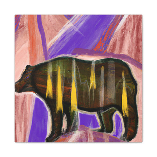 "Brown Bear and Glamour" - Canvas