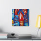 Lobster's Captivating Colors - Canvas