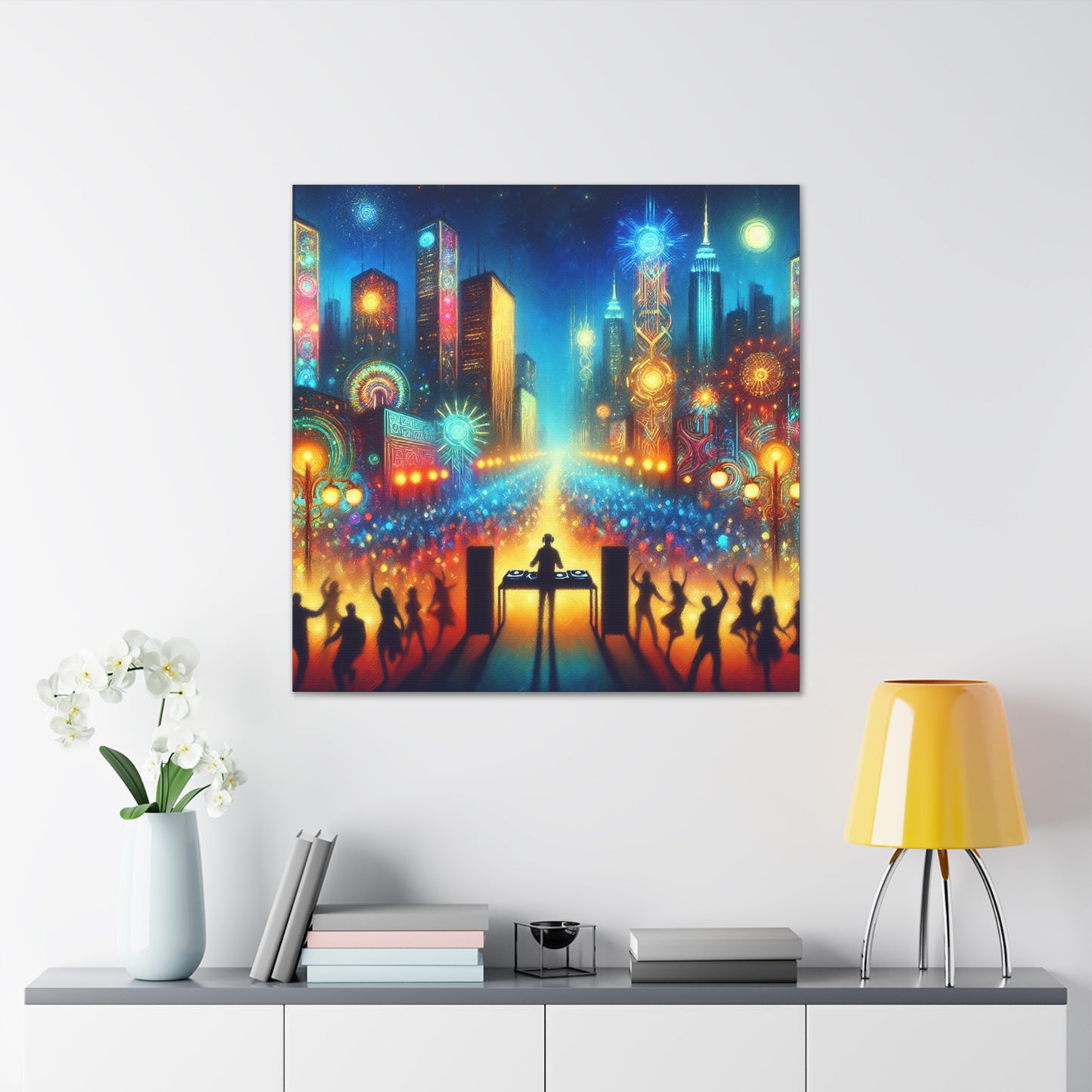 Euphoric Night Serenade - Canvas