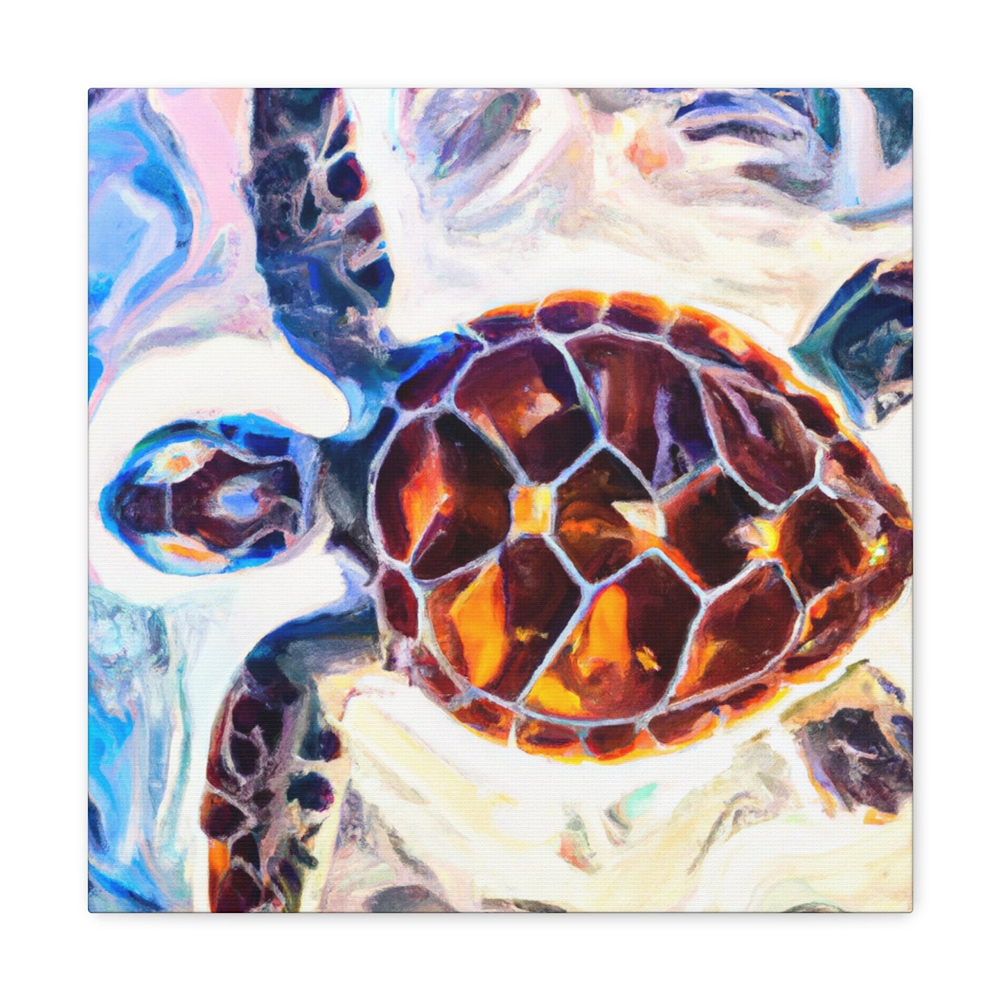 Sea Turtle Reflection - Canvas