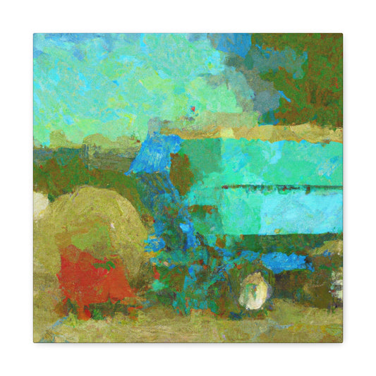 "Baler in the Hayfield" - Canvas