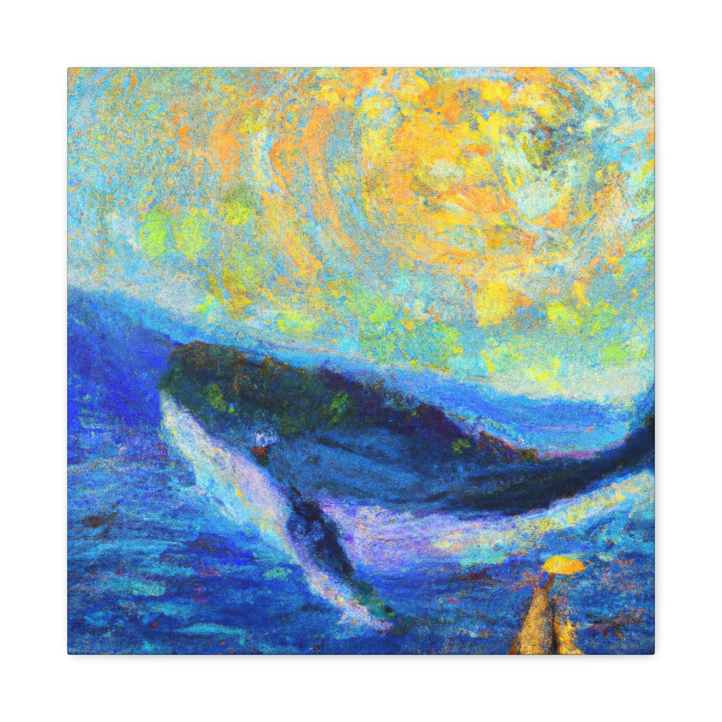 Whale in Impressionism - Canvas