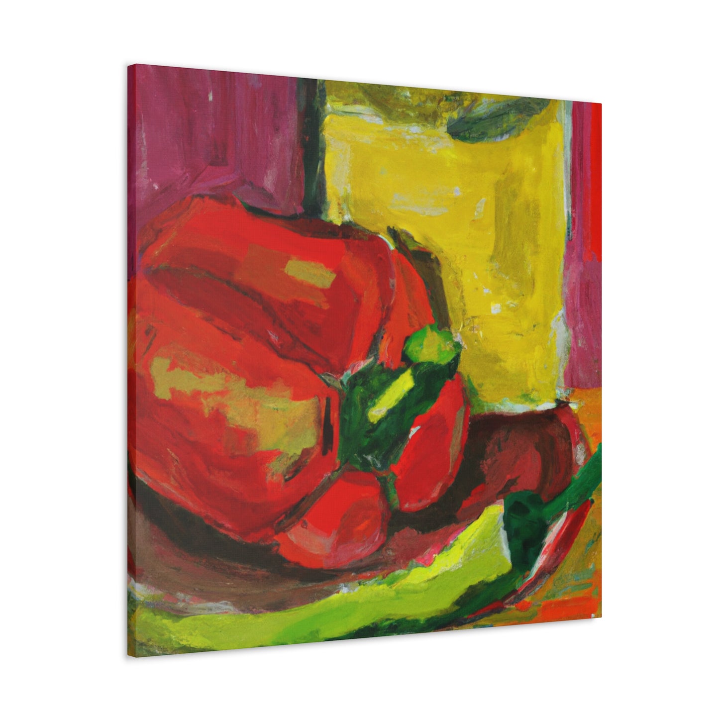 "Cascading Peppers Fauvism" - Canvas