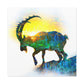 Ibex In Mountainscape - Canvas