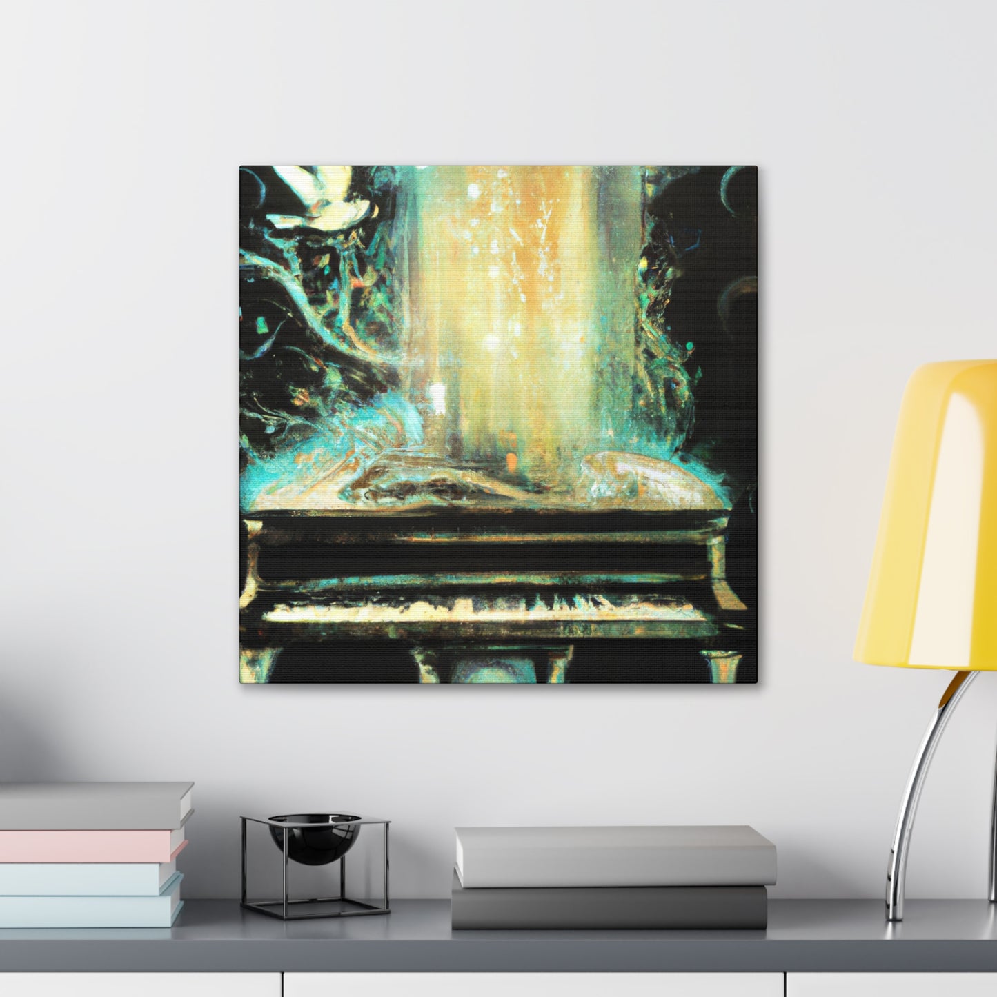 Piano in Art Nouveau - Canvas