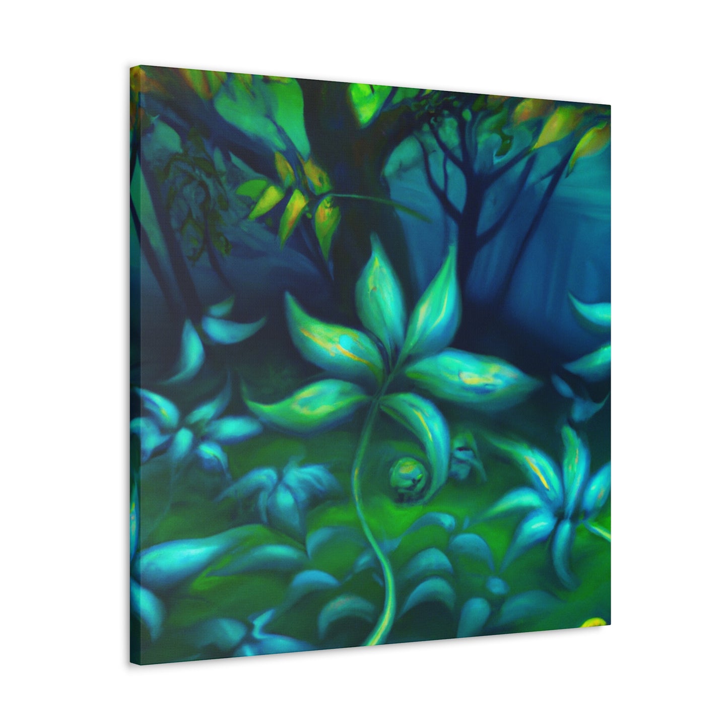 Leaf in Abstract Colors - Canvas