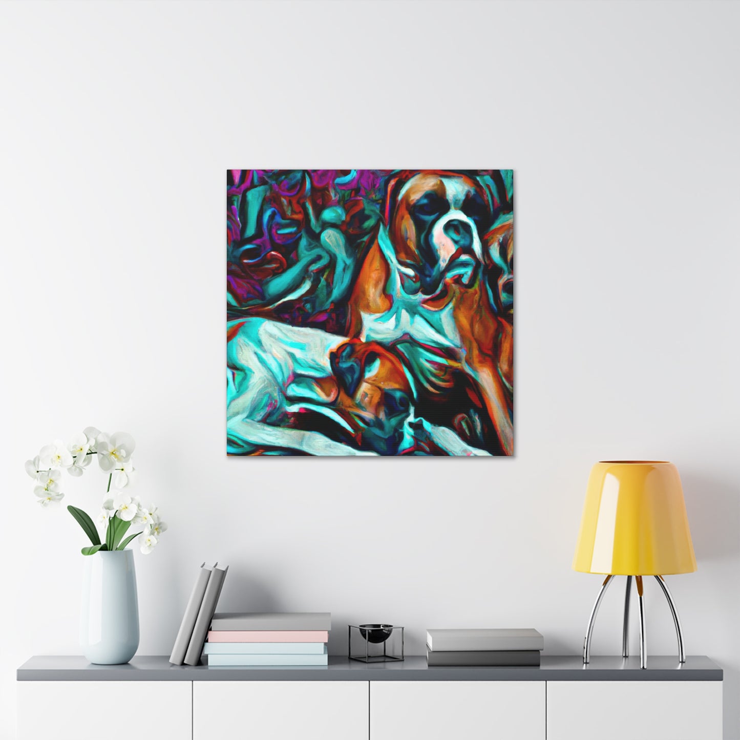 "Boxer at Twilight Dream" - Canvas