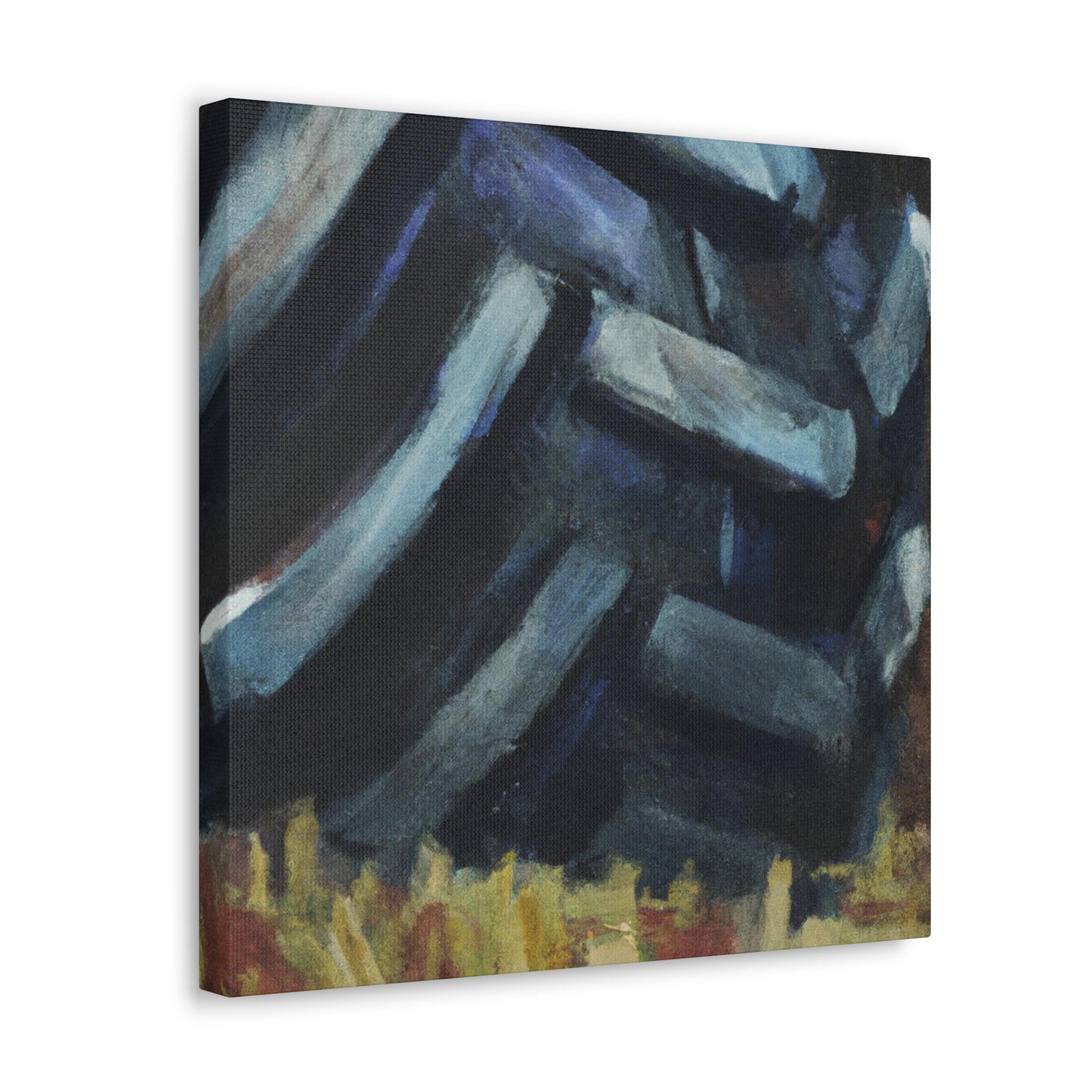 "Tractor Tire Impressionism" - Canvas