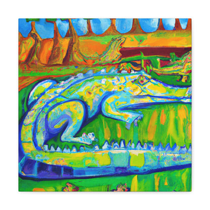 Crocodile Street Mural - Canvas