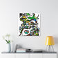 Crocodile in Abstraction - Canvas