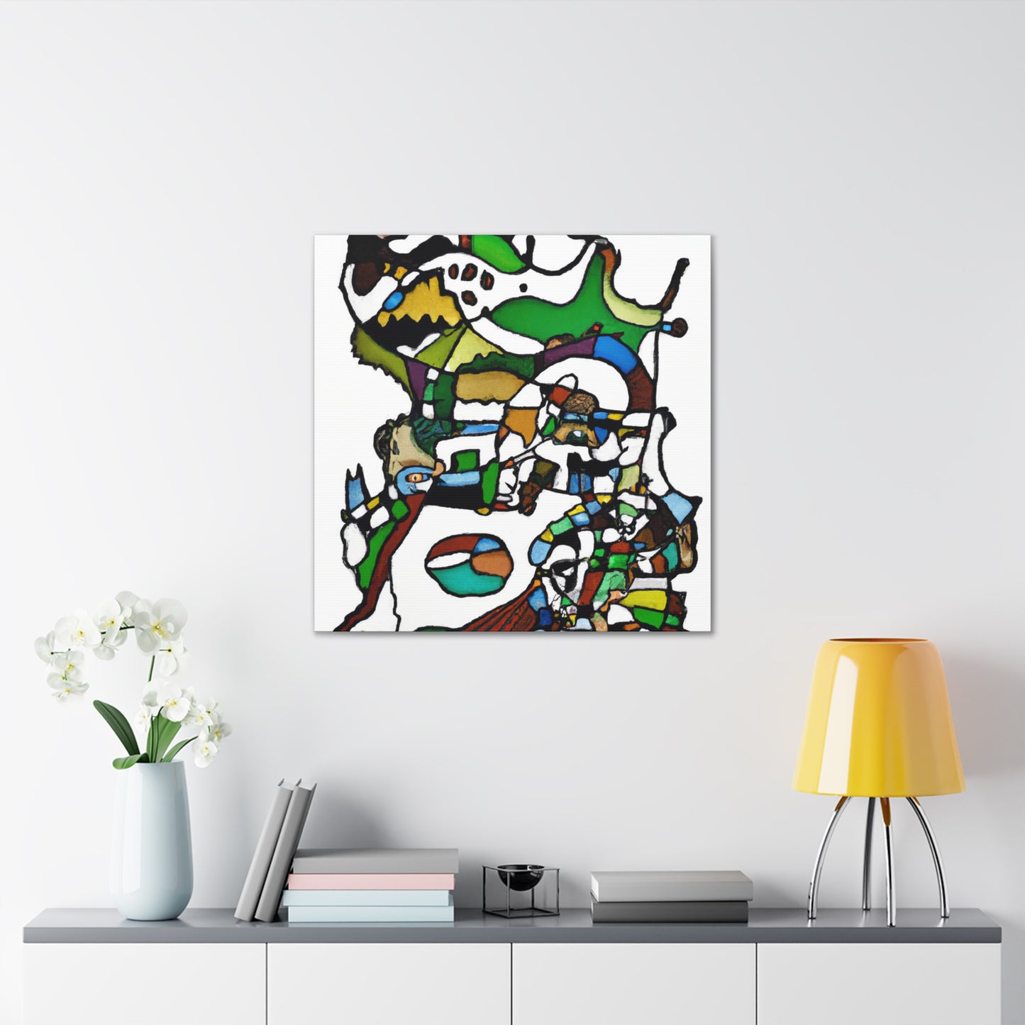 Crocodile in Abstraction - Canvas