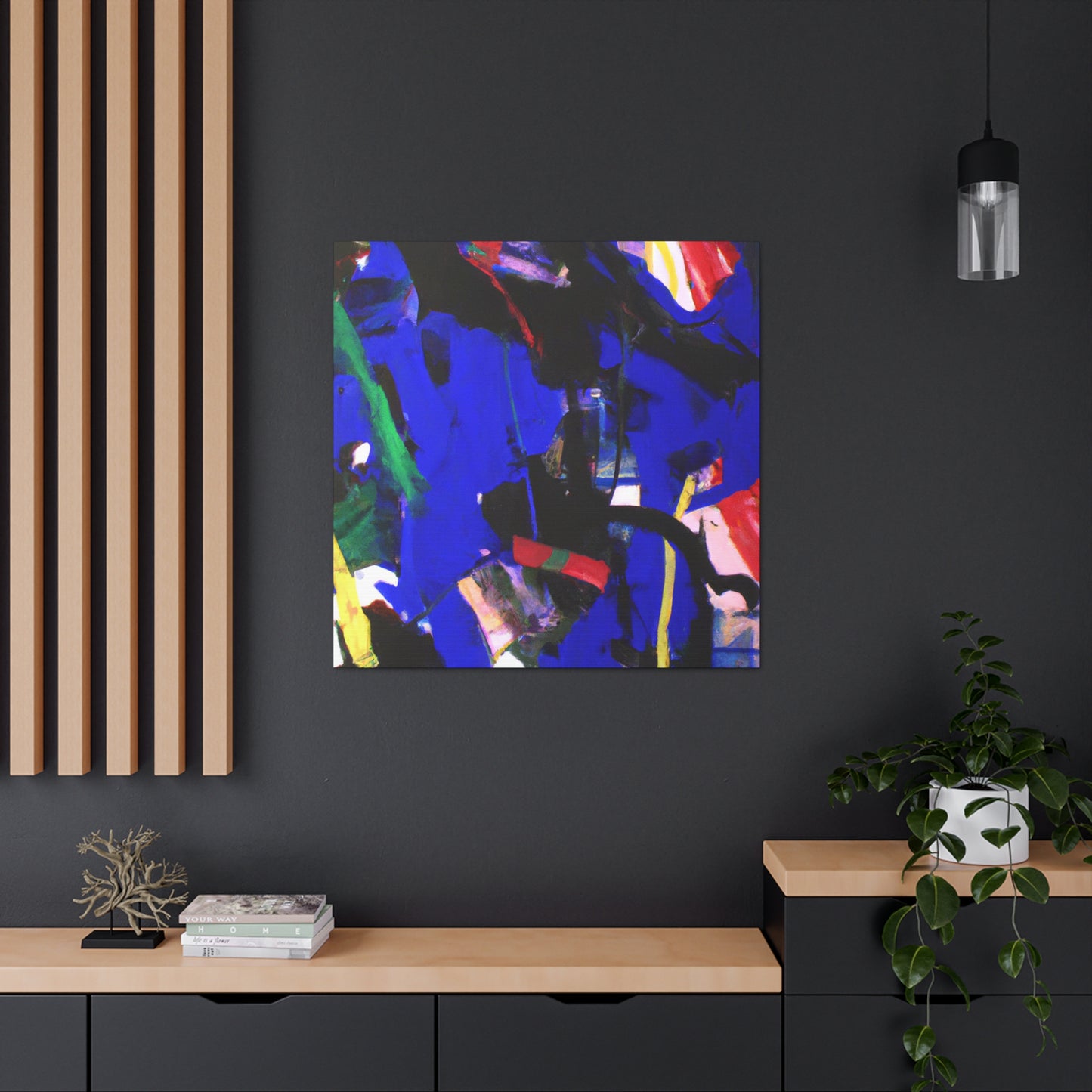 "Moody Abstract Reflection" - Canvas