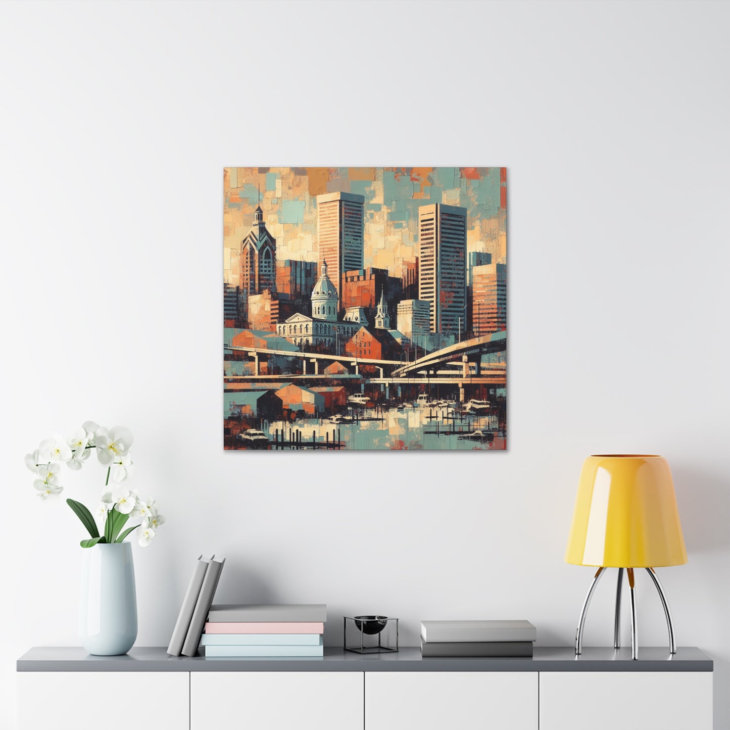 "Harbor City Vibrations" - Canvas