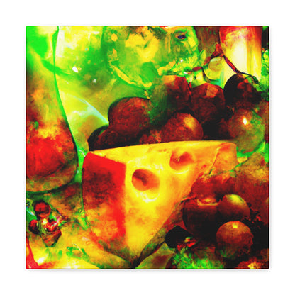 Cheese and Grapes Feast - Canvas