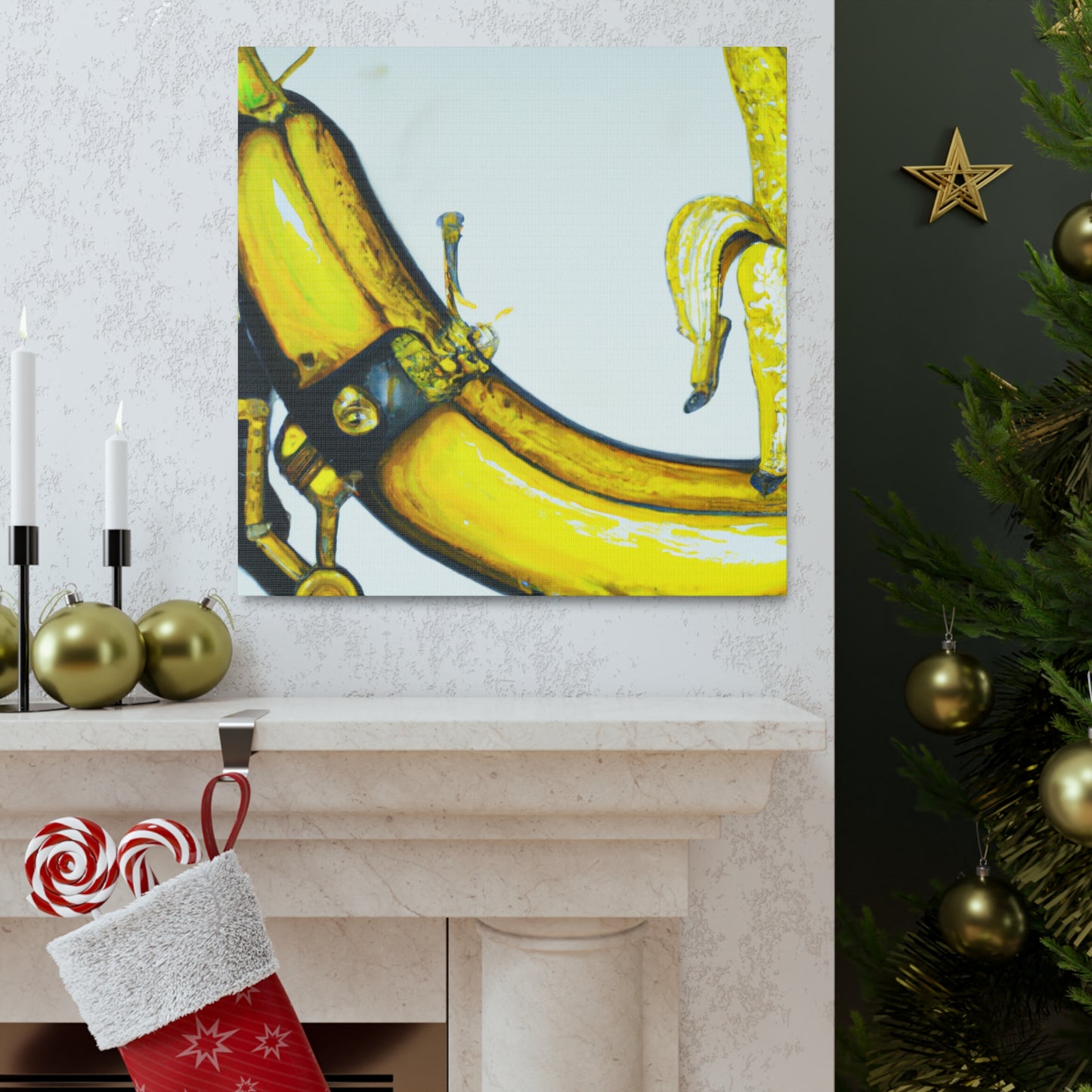 Bananna in Steampunk Time - Canvas