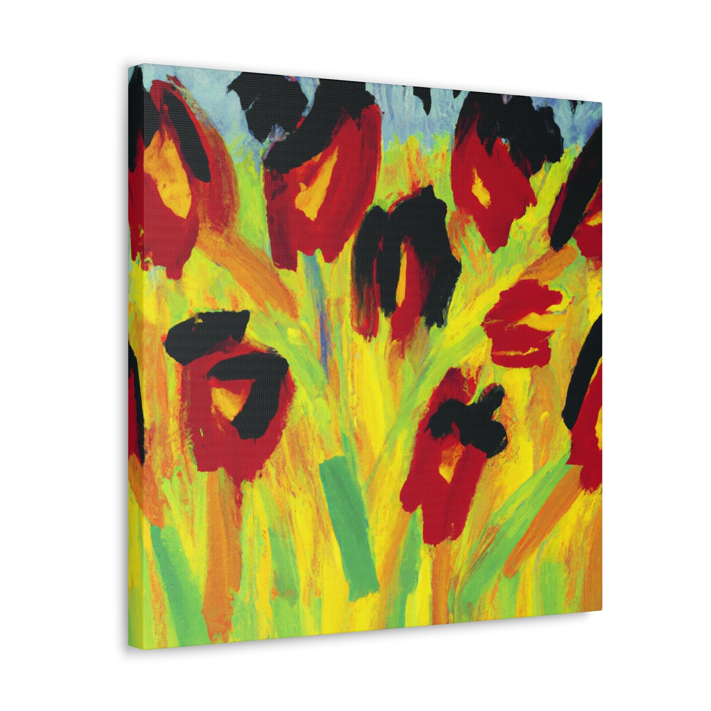 Tulips Abandoned Expressionism - Canvas