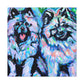 "Keeshond in Expressionism" - Canvas