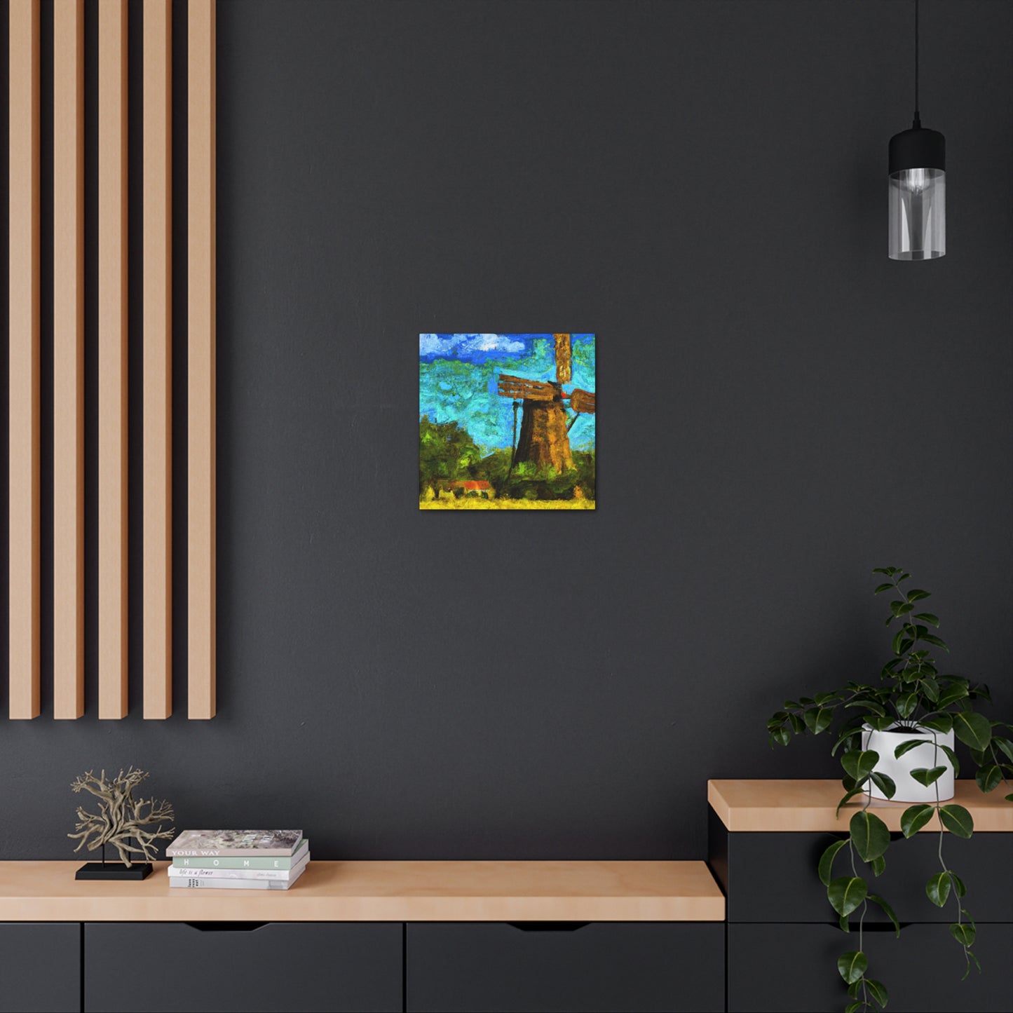 Windmill in Motion - Canvas