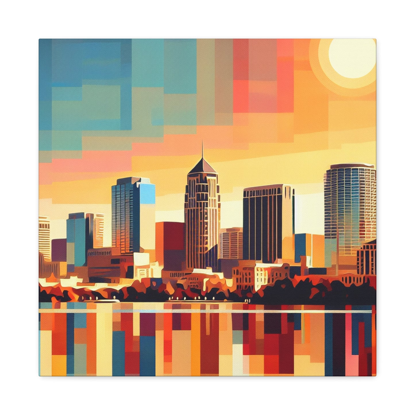 "Serene Orlando Reflections" - Canvas