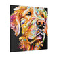 Golden Retriever Glow - Canvas