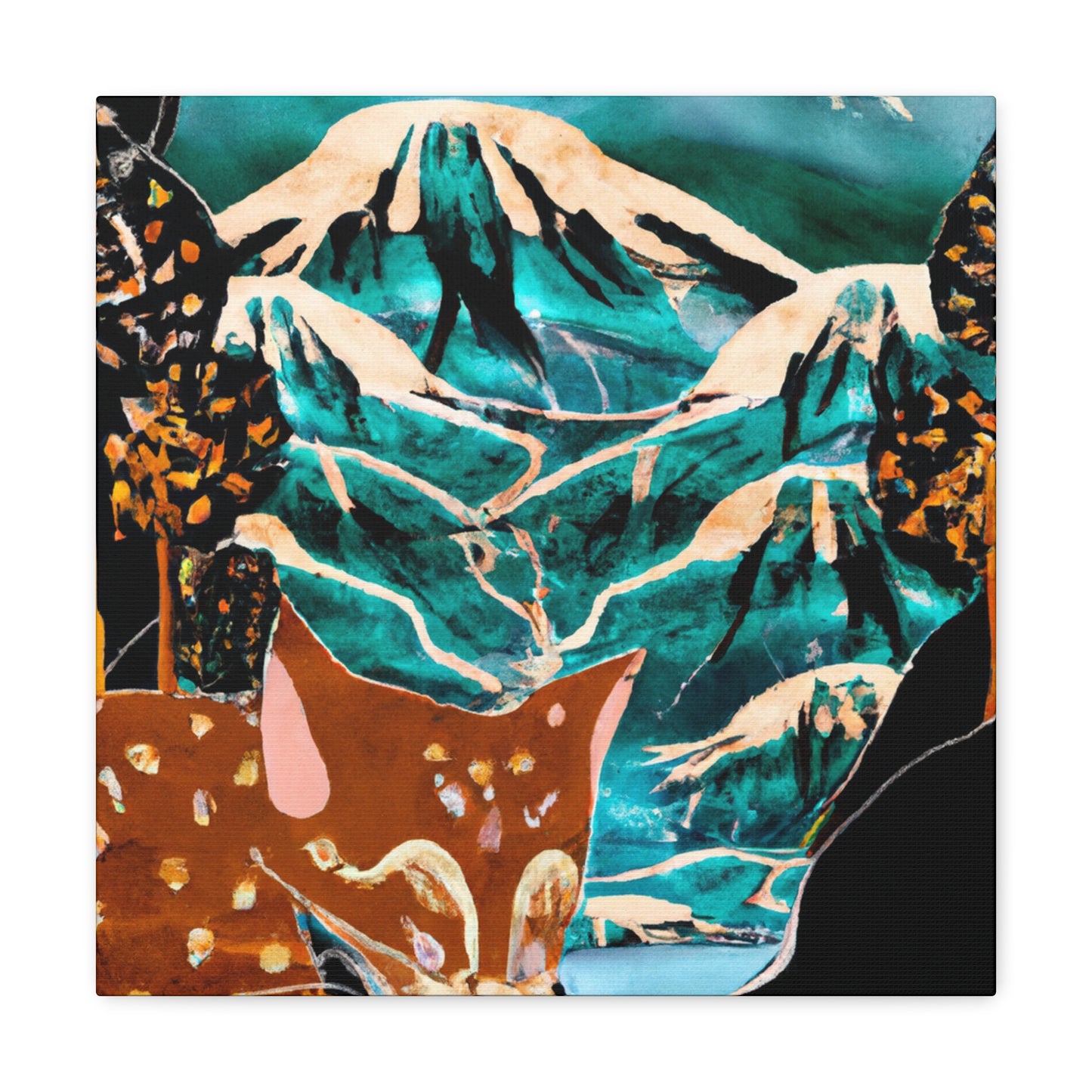 Mountain Cougar Portrait - Canvas