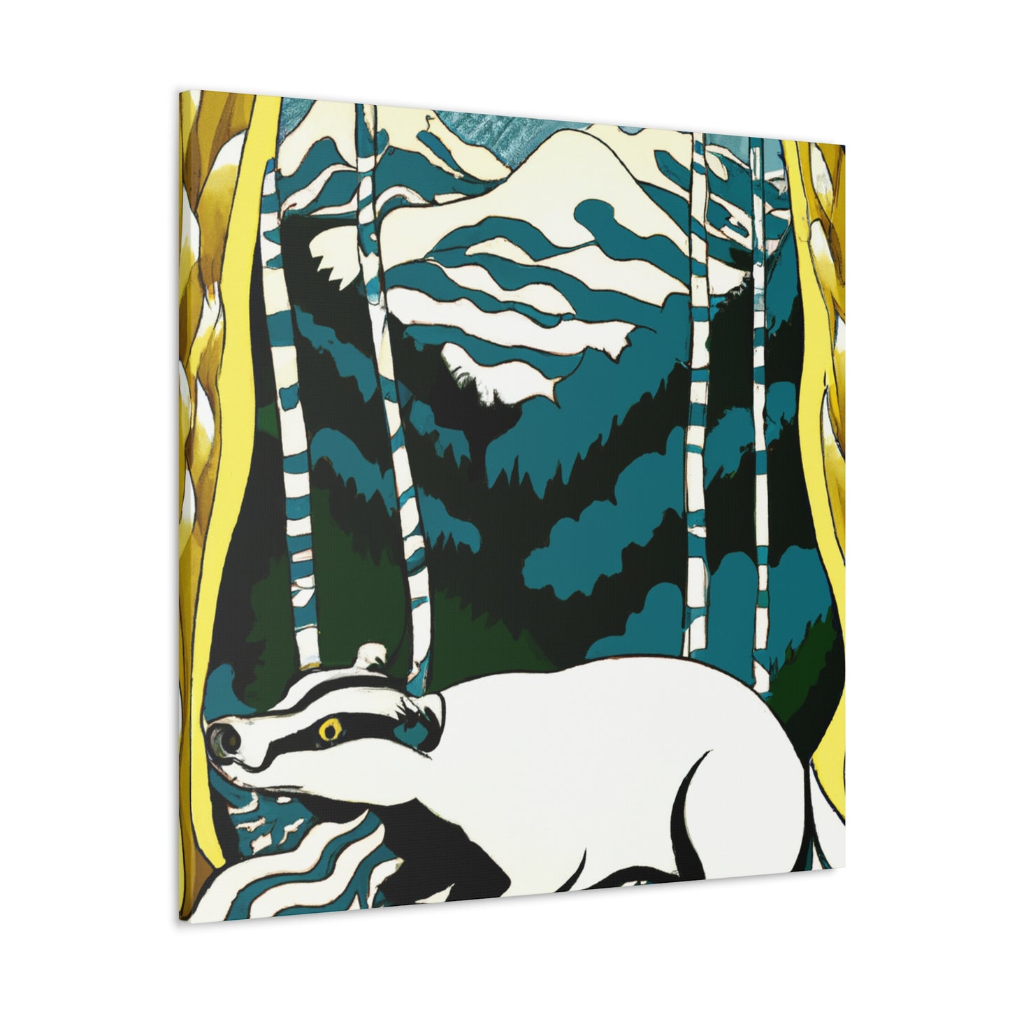 "Badger in Bloom" - Canvas