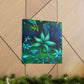 Leaf in Abstract Colors - Canvas