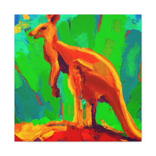 Kangaroo in Fauvism - Canvas