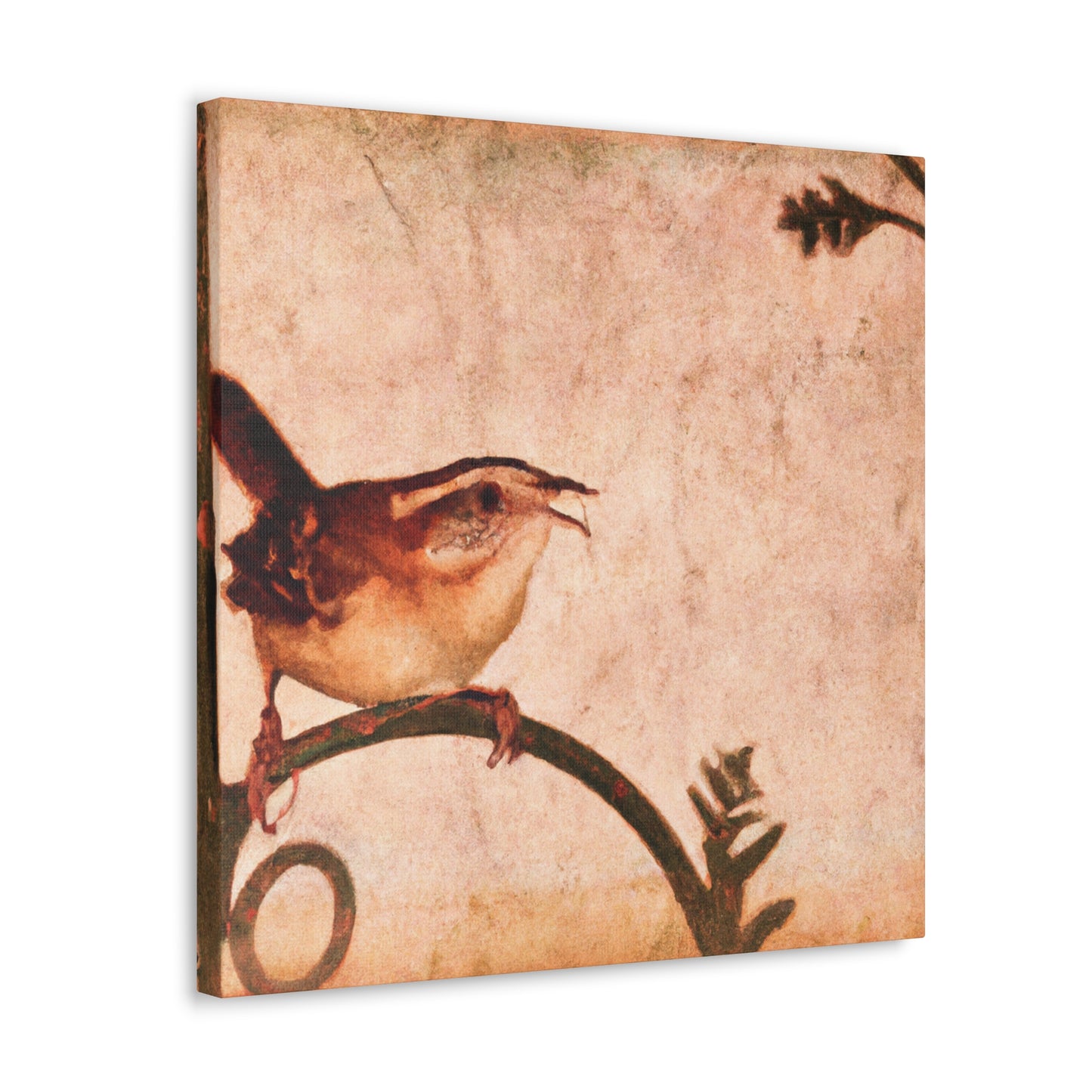 "Carolina Wren Delight" - Canvas