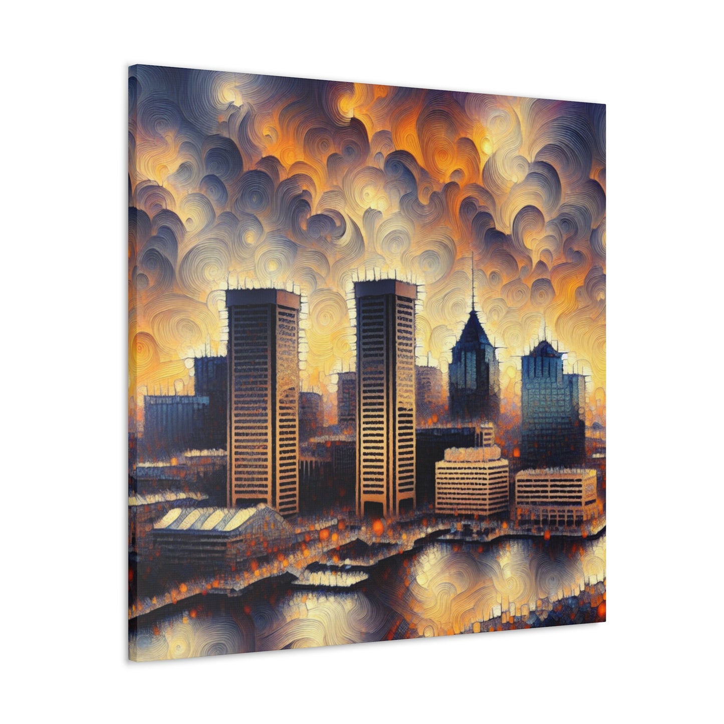 "Baltimore Abstracted Horizons" - Canvas