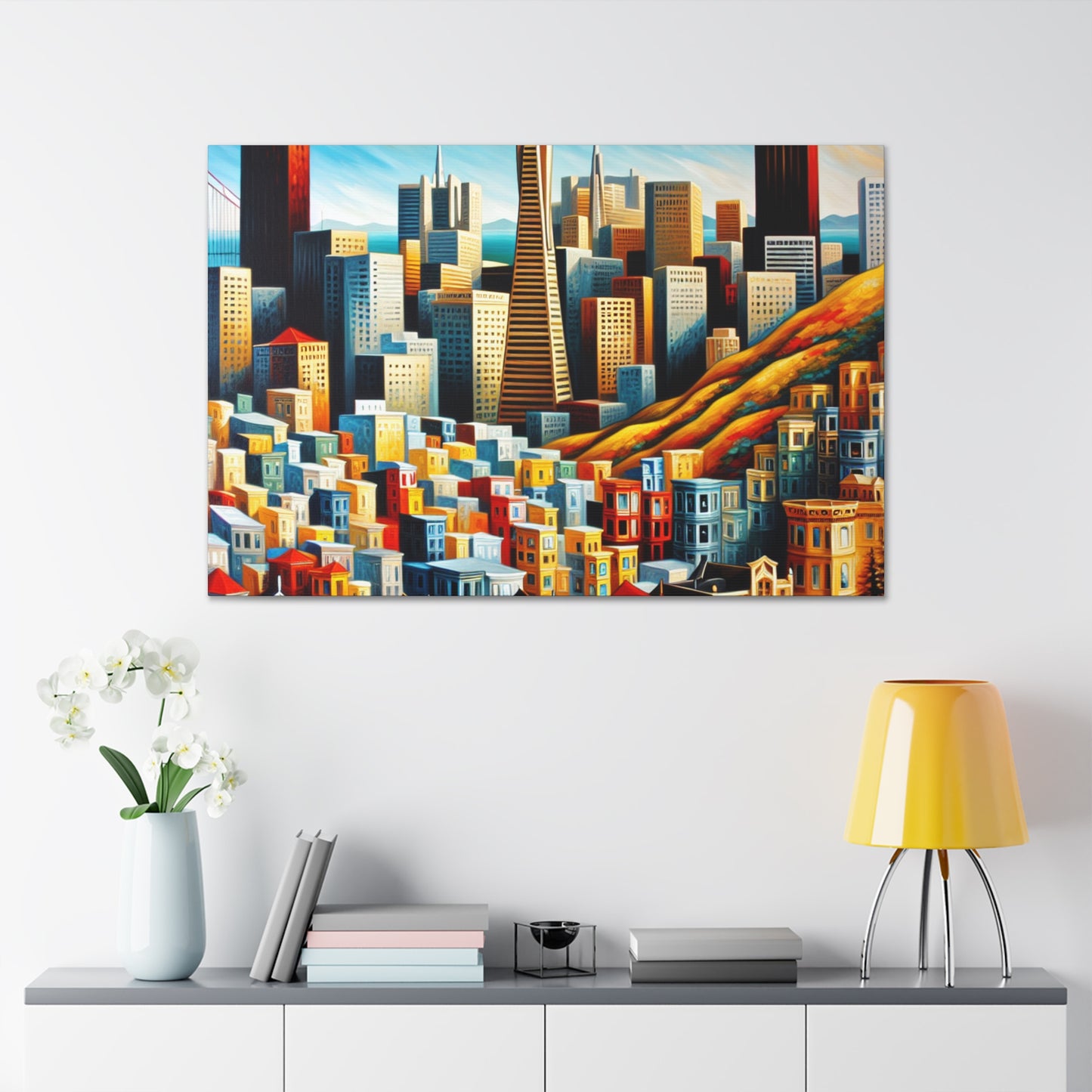 Golden City Awakening - Canvas