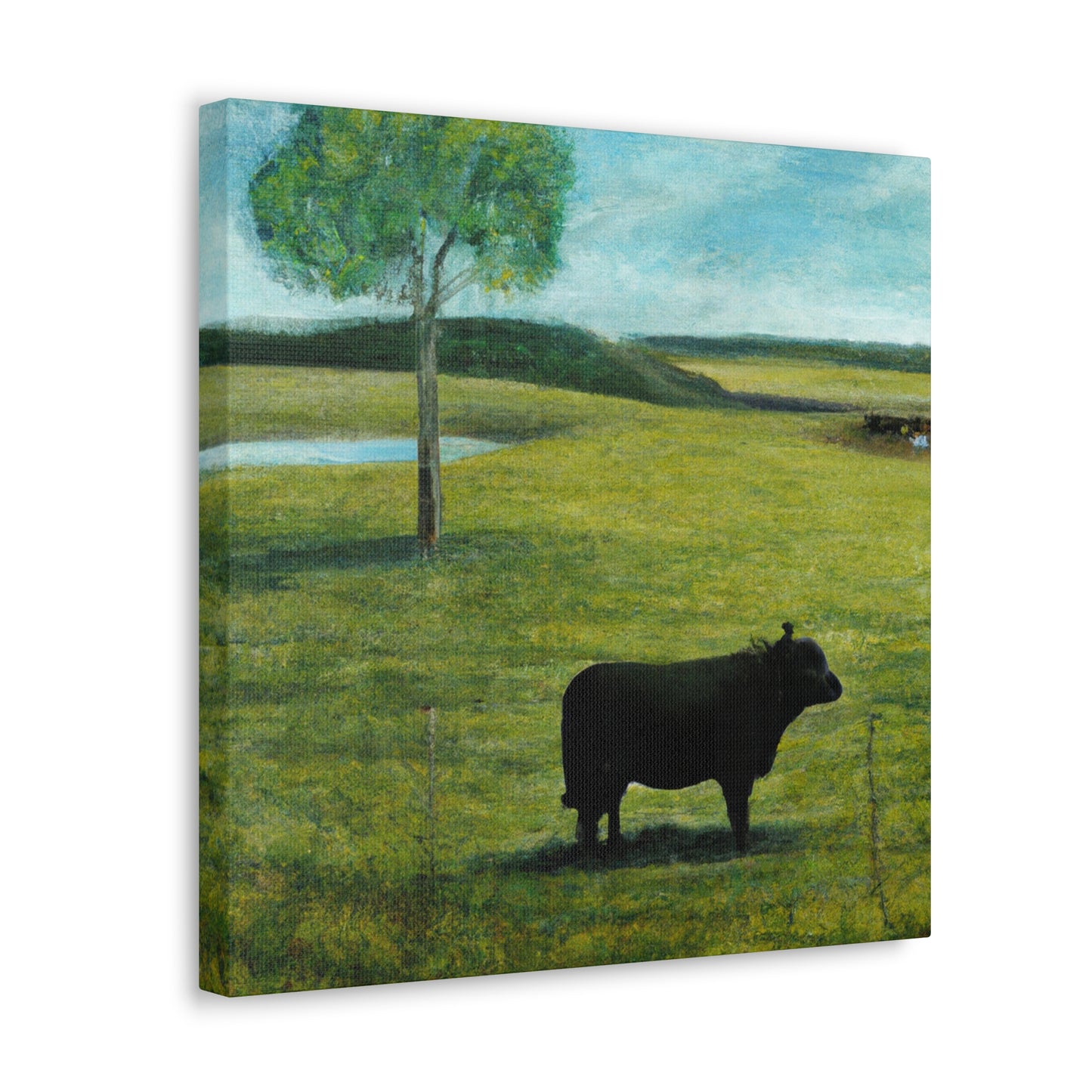 "Black Angus in Surreality" - Canvas