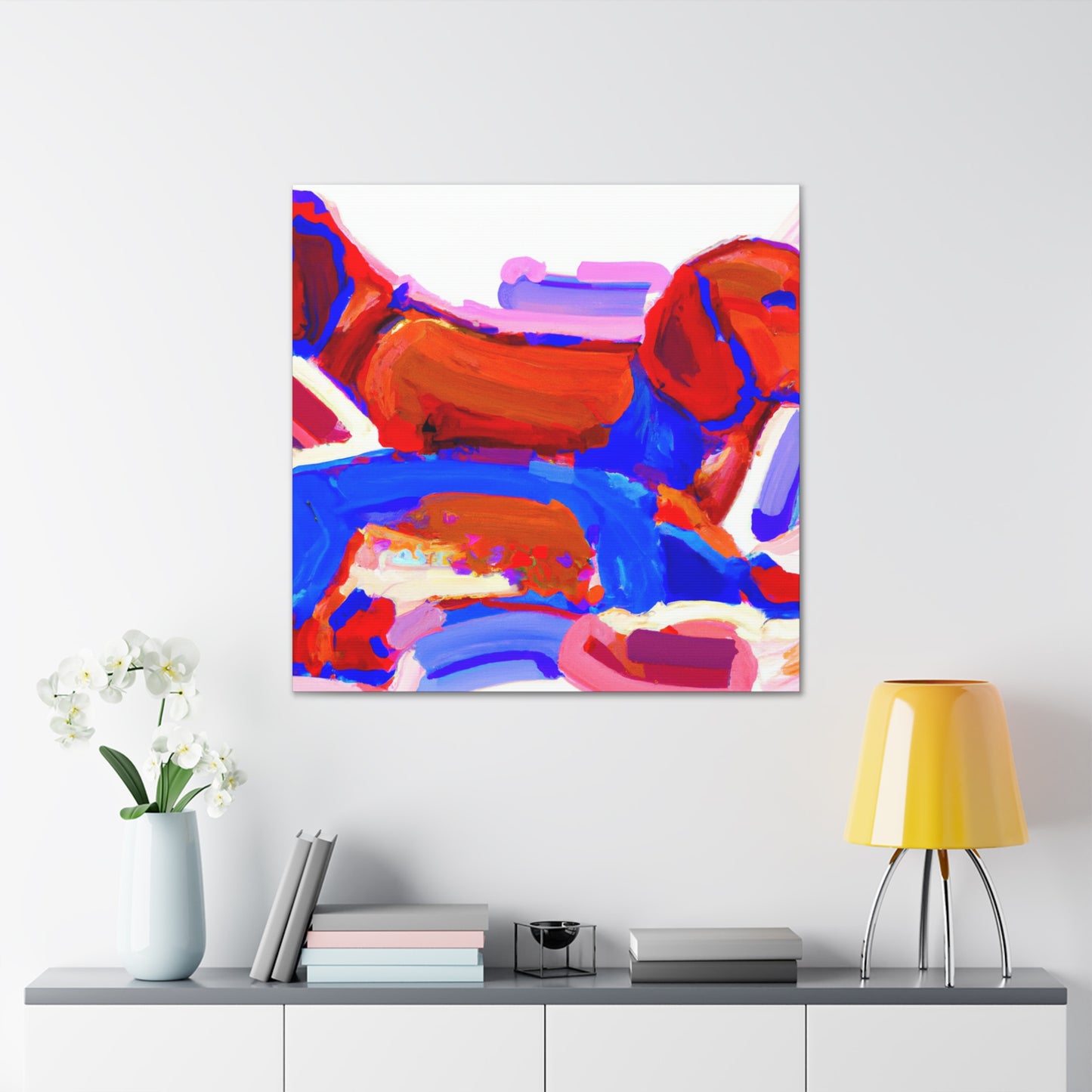 "Dachshund on Canvas" - Canvas