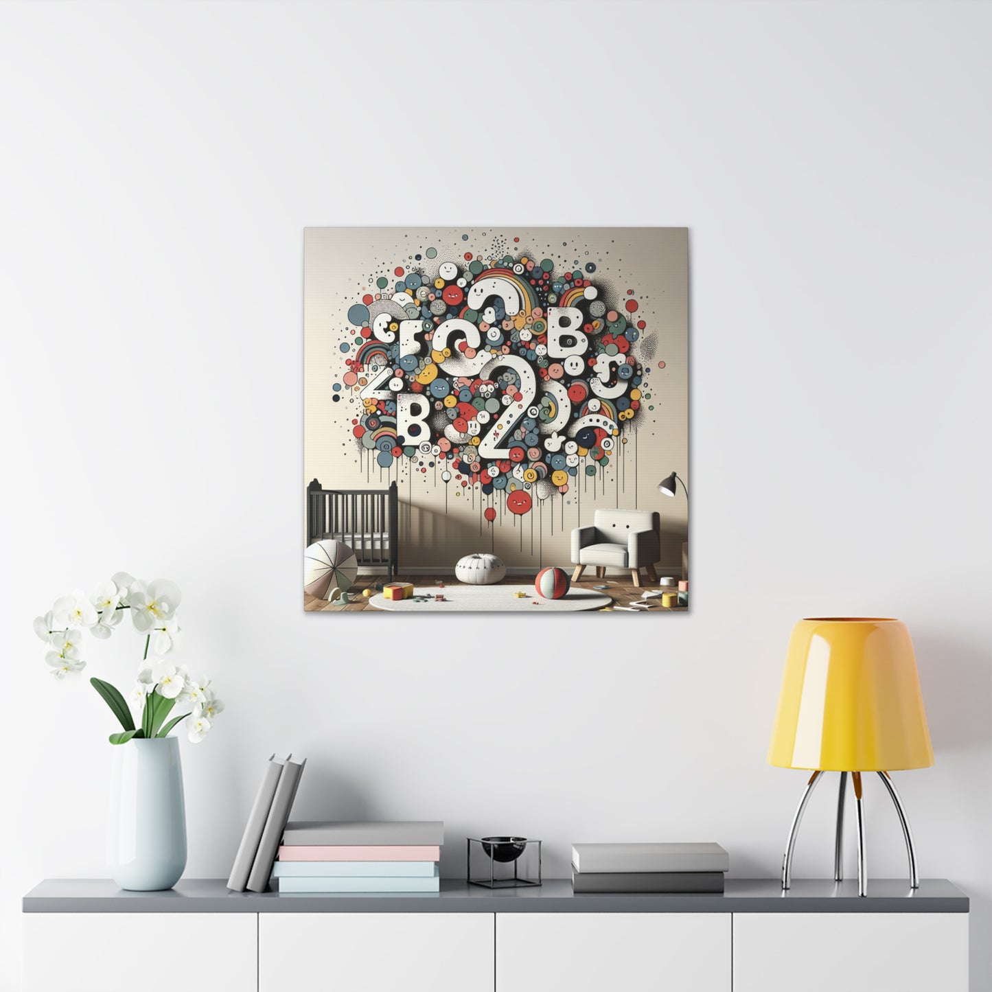 "Whimsical Typeface Wonderland" - Canvas