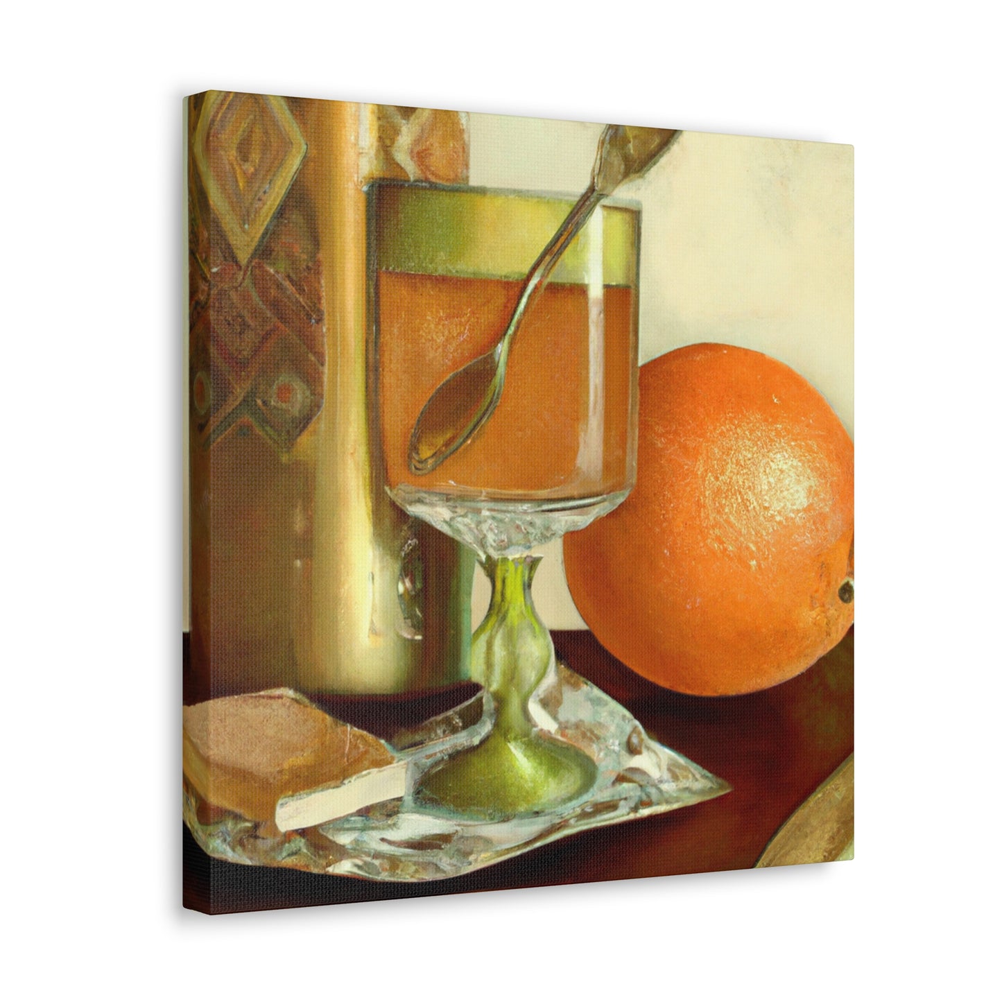 "Orange Glows in Baroque" - Canvas