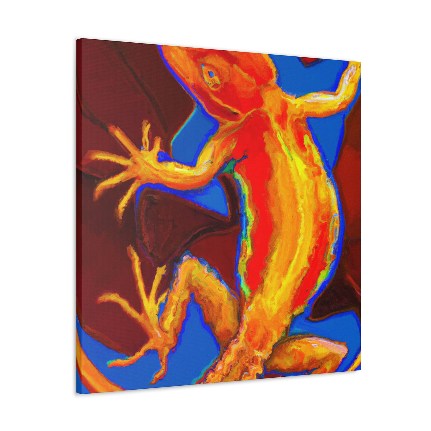 "Fanciful Frilled Lizard" - Canvas