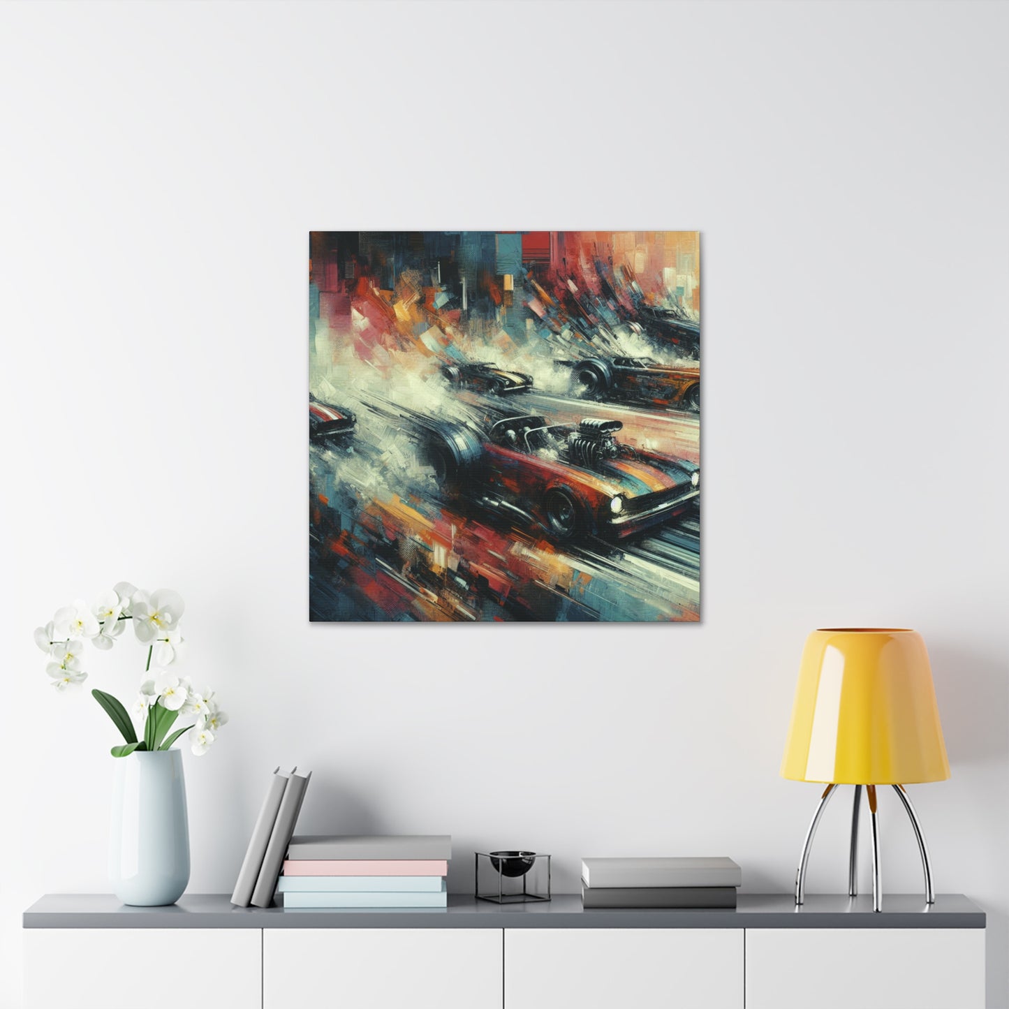 "Velocity Unleashed in Colors" - Canvas