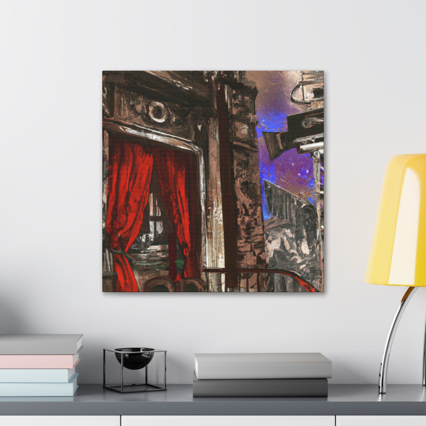 "Vintage Theater Dreamscape" - Canvas