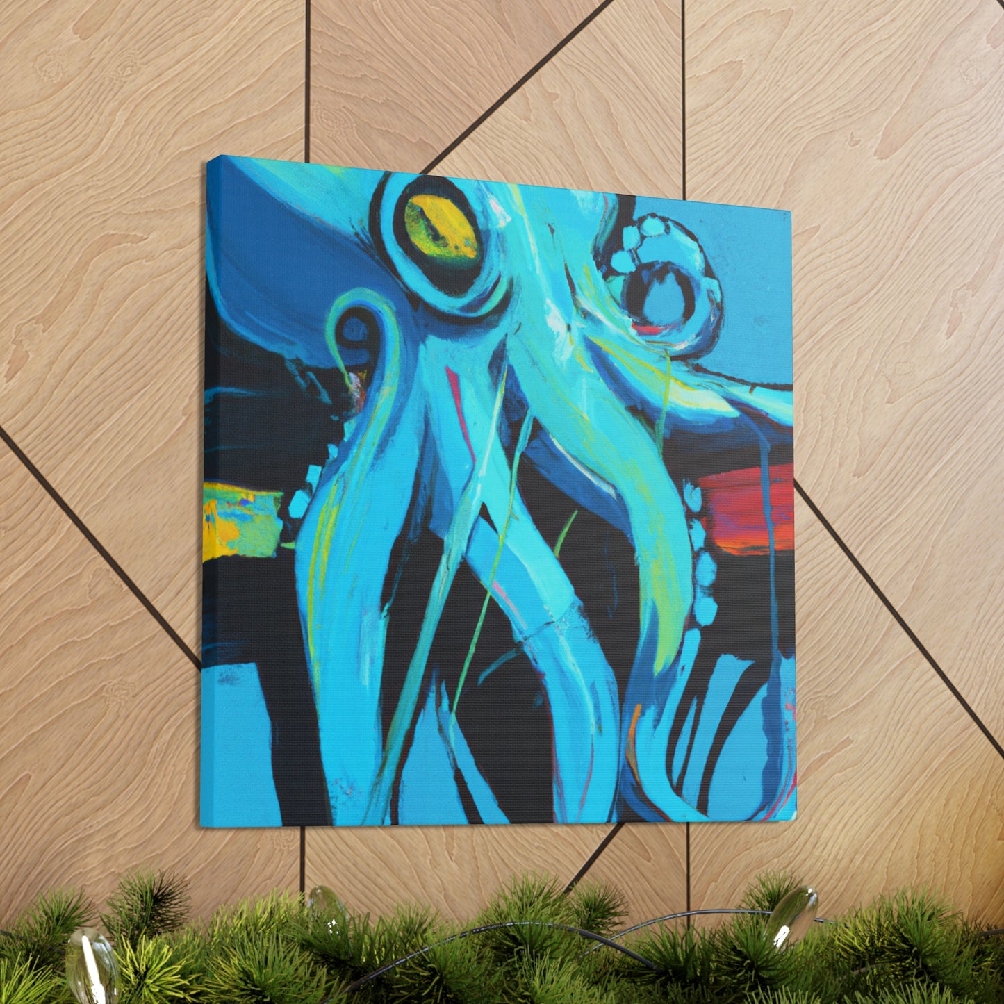 Octopus in Monochrome - Canvas