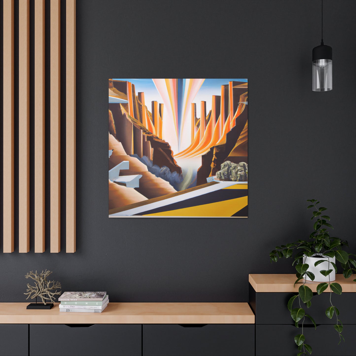 "Colorful Canyon Brilliance" - Canvas