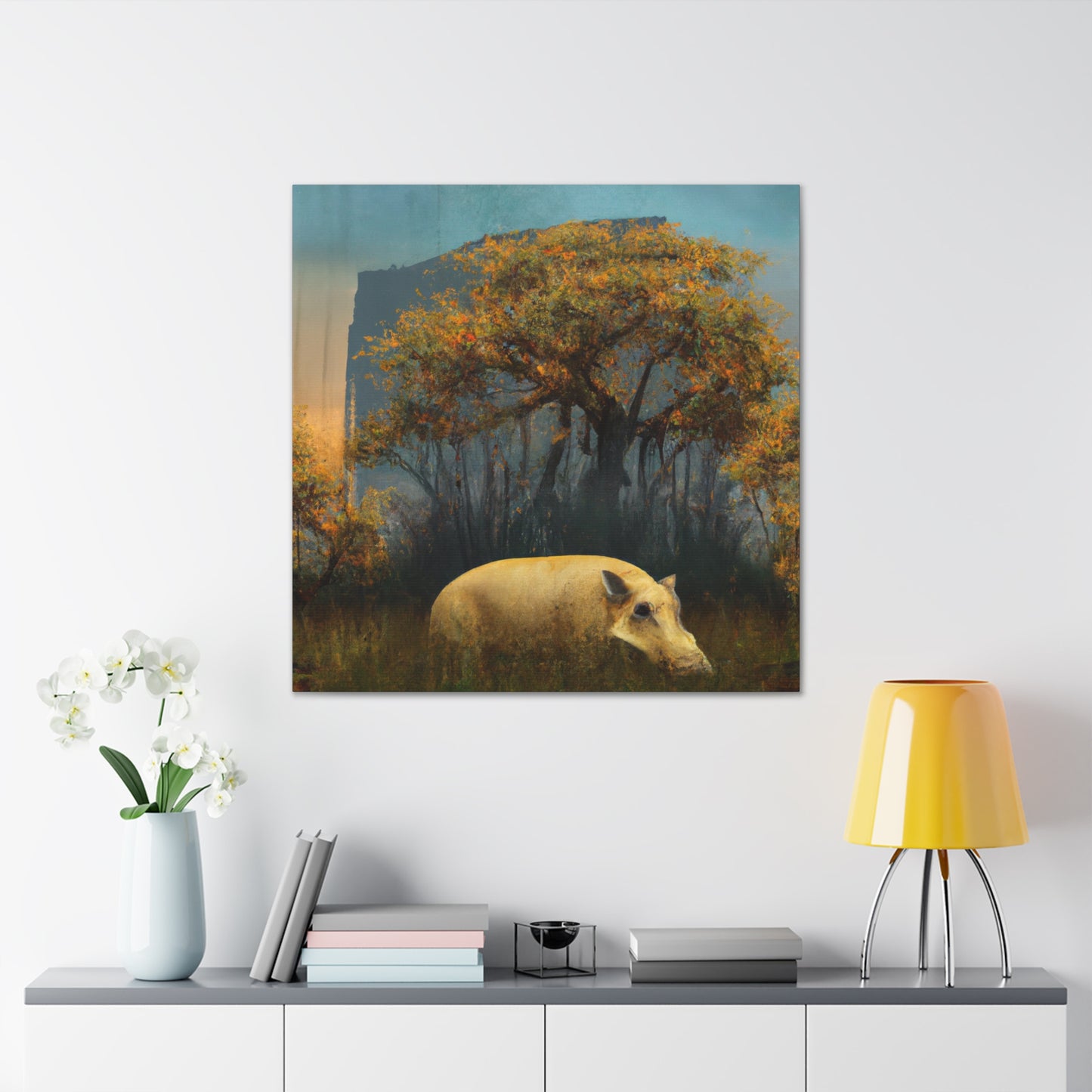 "Warthog in Surrealism" - Canvas