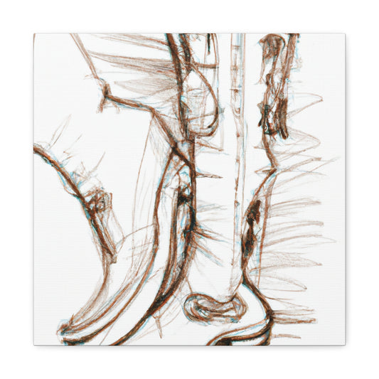 "Boots of Wonder Steampunk" - Canvas